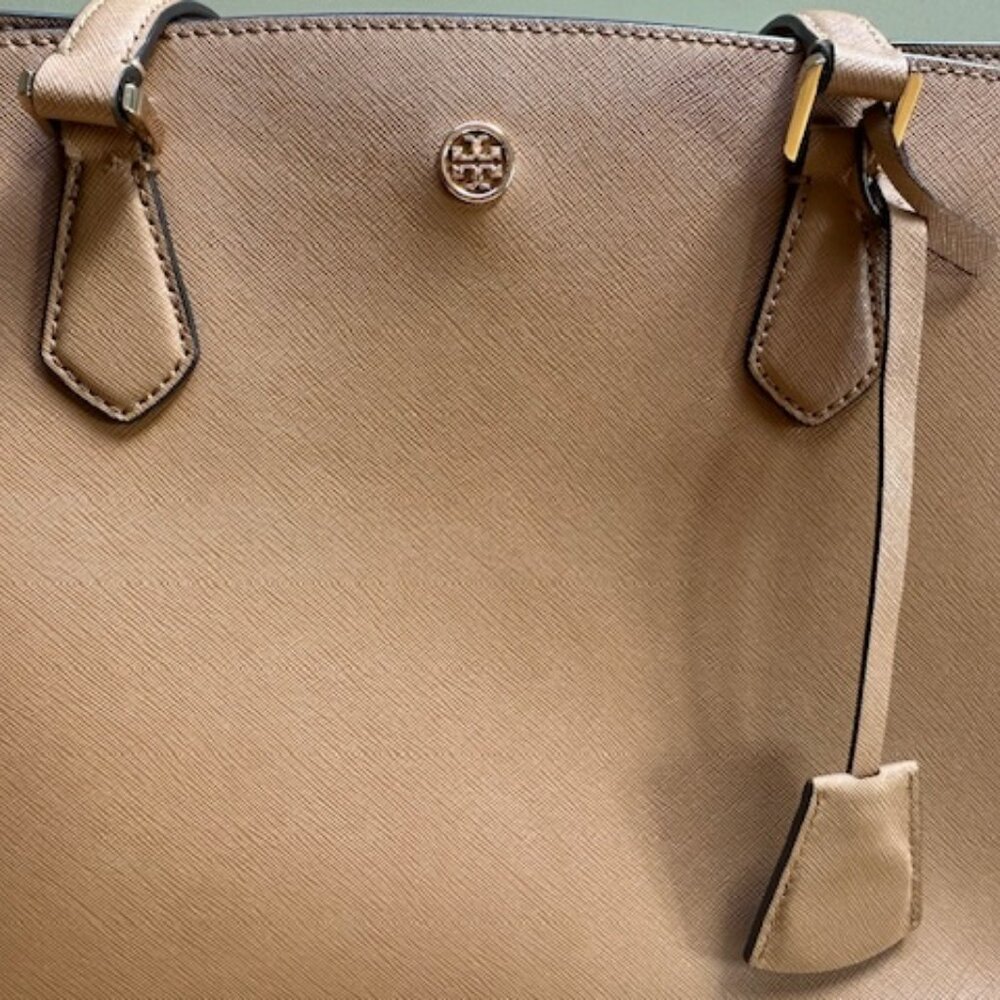 Tory Burch Tan Leather Tote Bag - Picture 7 of 13